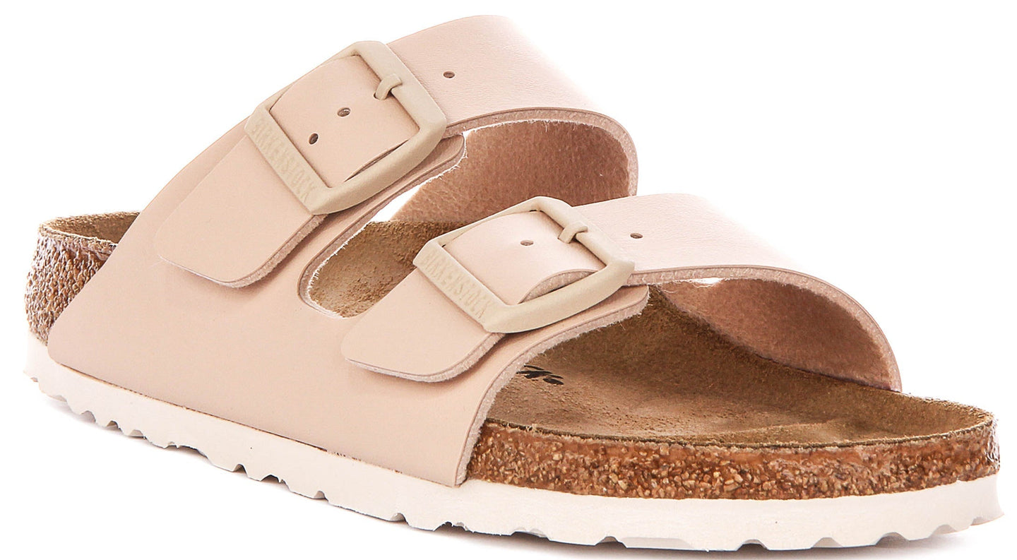 Sandalias Birkenstock Arizona | Birko-Flor beige para mujer - Ajuste estrecho