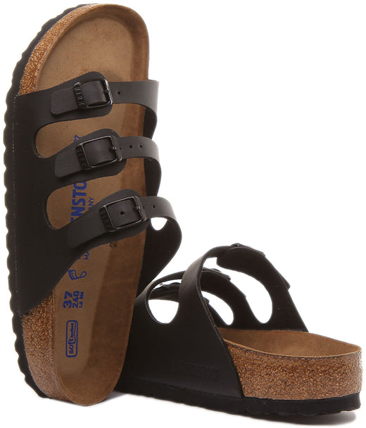 Birkenstock Florida Sandalen | Zwart Birko-Flor voor Dames