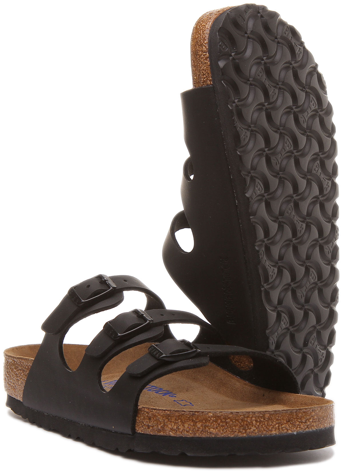 Birkenstock Florida Sandalen | Zwart Birko-Flor voor Dames