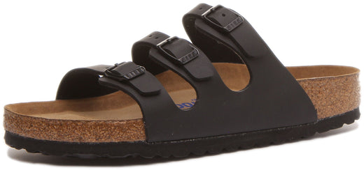Birkenstock Florida Sandalen | Zwart Birko-Flor voor Dames