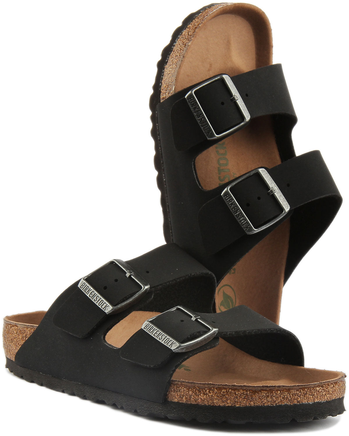 Sandalias Birkenstock Arizona | Birko-Flor negro - Veganas para mujer