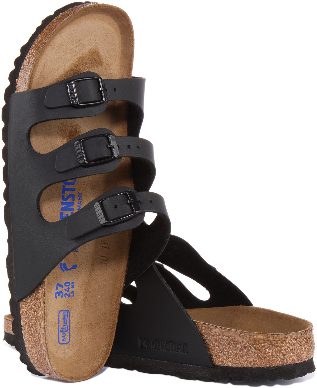 Birkenstock Florida Sandaler | Svart Birko-Flor för kvinnor