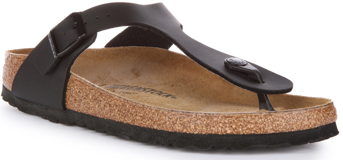 Birkenstock Gizeh Sandaler | Svart Birko-Flor för kvinnor