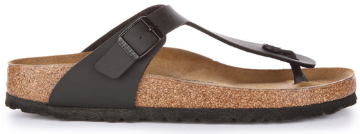 Birkenstock Gizeh Sandaler | Svart Birko-Flor för kvinnor