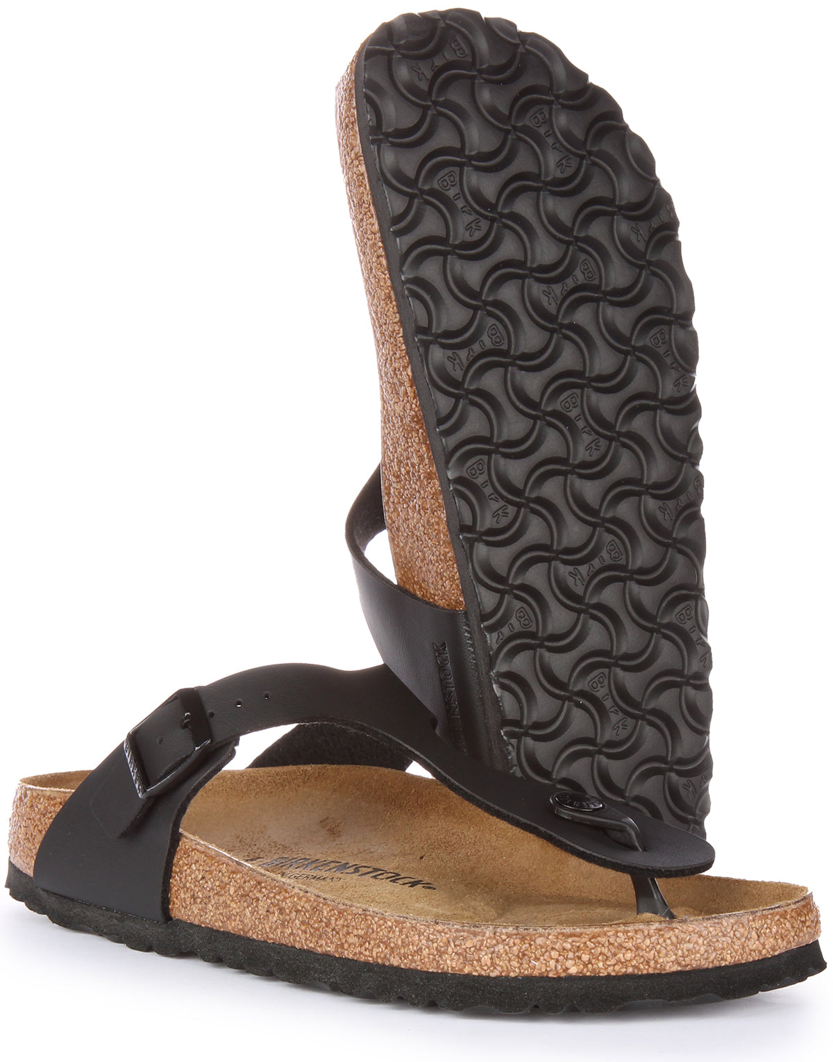 Birkenstock Gizeh Sandaler | Svart Birko-Flor för kvinnor