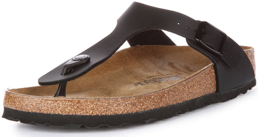 Birkenstock Gizeh Sandaler | Svart Birko-Flor för kvinnor