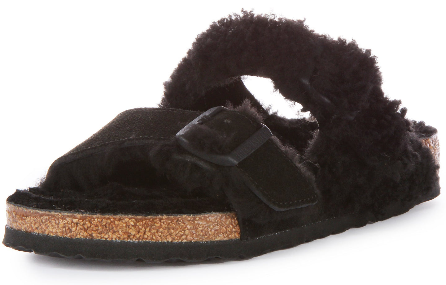Birkenstock Arizona Sandalen | Zwart echt leer - Split-Tone afwerking voor dames