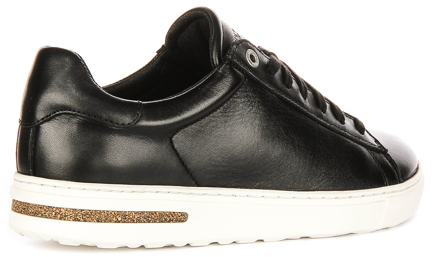 Zapatillas bajas Birkenstock Bend | Cuero genuino negro para hombres y mujeres - Ajuste regular