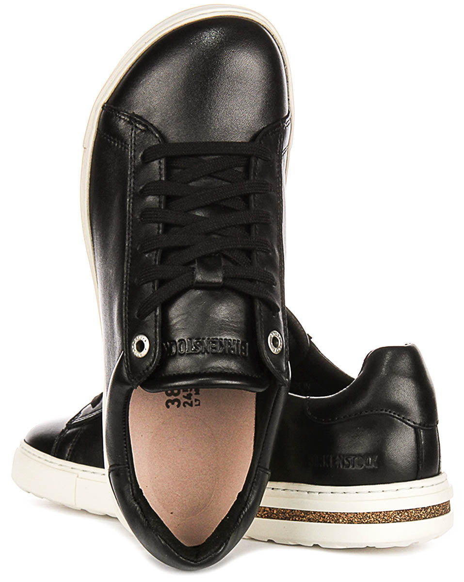 Zapatillas bajas Birkenstock Bend | Cuero genuino negro para hombres y mujeres - Ajuste regular