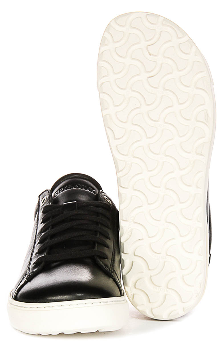 Zapatillas bajas Birkenstock Bend | Cuero genuino negro para hombres y mujeres - Ajuste regular