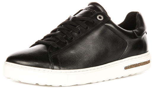 Zapatillas bajas Birkenstock Bend | Cuero genuino negro para hombres y mujeres - Ajuste regular
