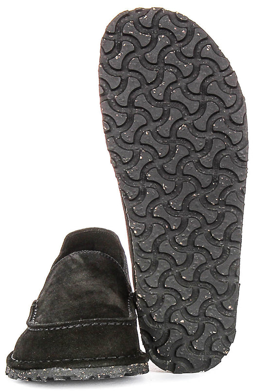 Birkenstock Utti Schoenen | Zwart suède leer voor Heren en Dames - Normale Pasvorm