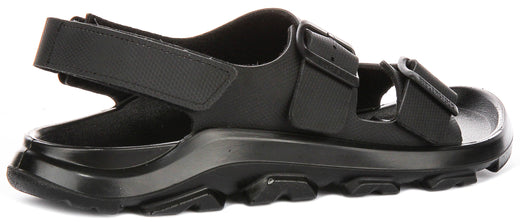 Zapatillas Birkenstock Mogami Terra | Cuero genuino negro para hombres - ajuste regular
