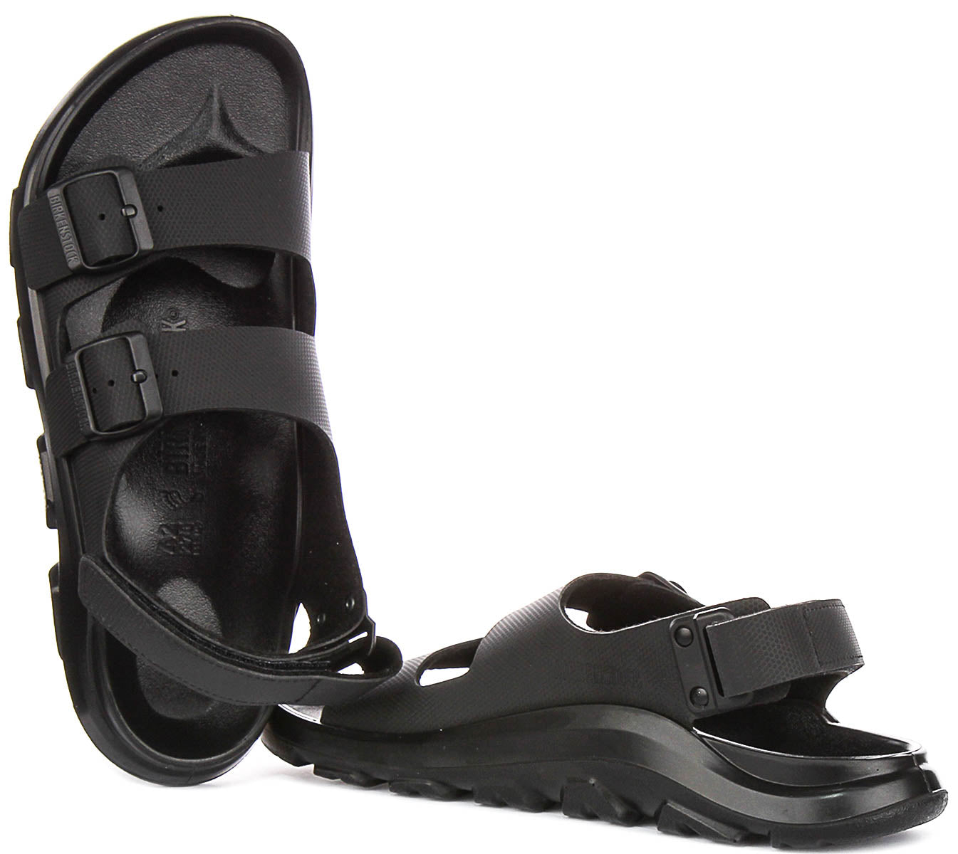 Zapatillas Birkenstock Mogami Terra | Cuero genuino negro para hombres - ajuste regular