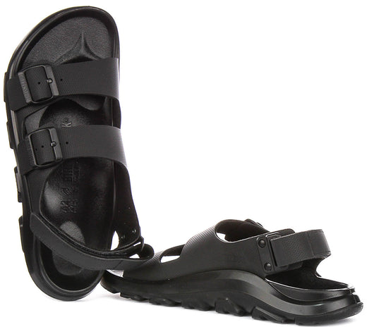 Zapatillas Birkenstock Mogami Terra | Cuero genuino negro para hombres - ajuste regular
