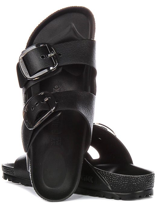 Sandalias Birkenstock Arizona | EVA negro - Hebilla grande para mujeres - Ajuste estrecho