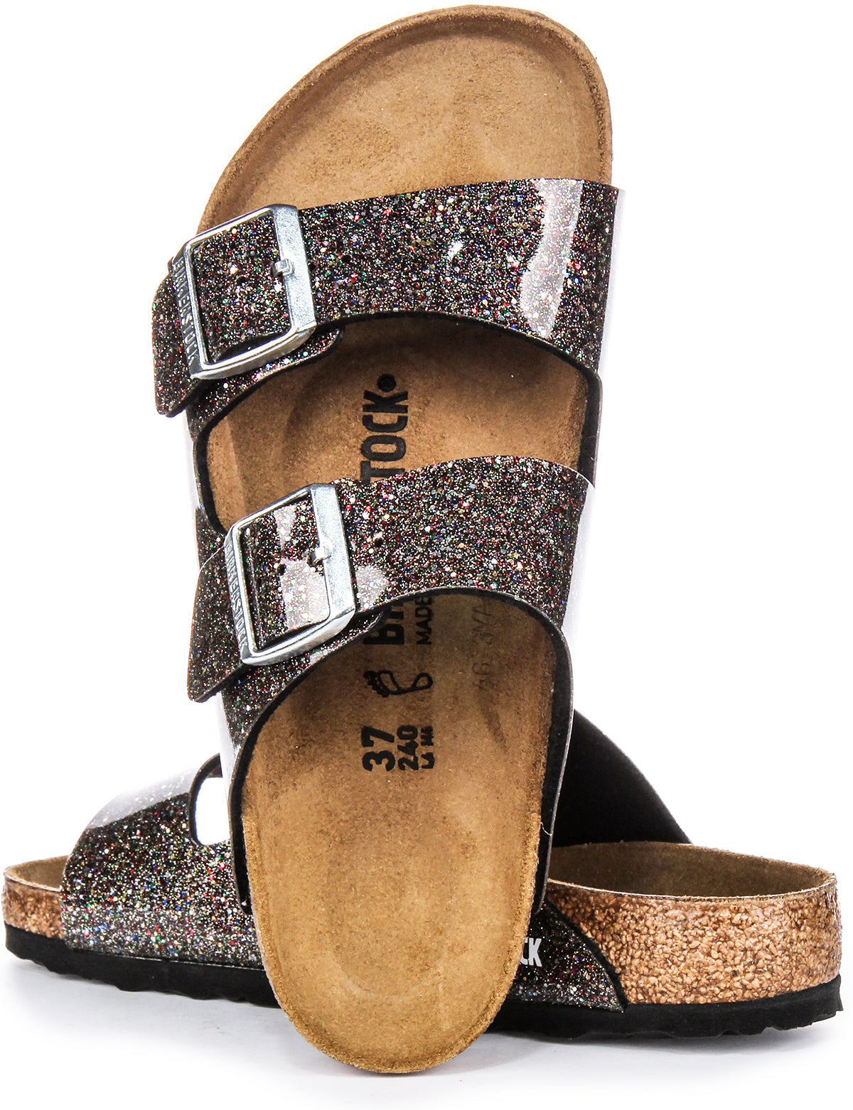 Sandalias Birkenstock Arizona | Birko-Flor negro - Multitono para niños