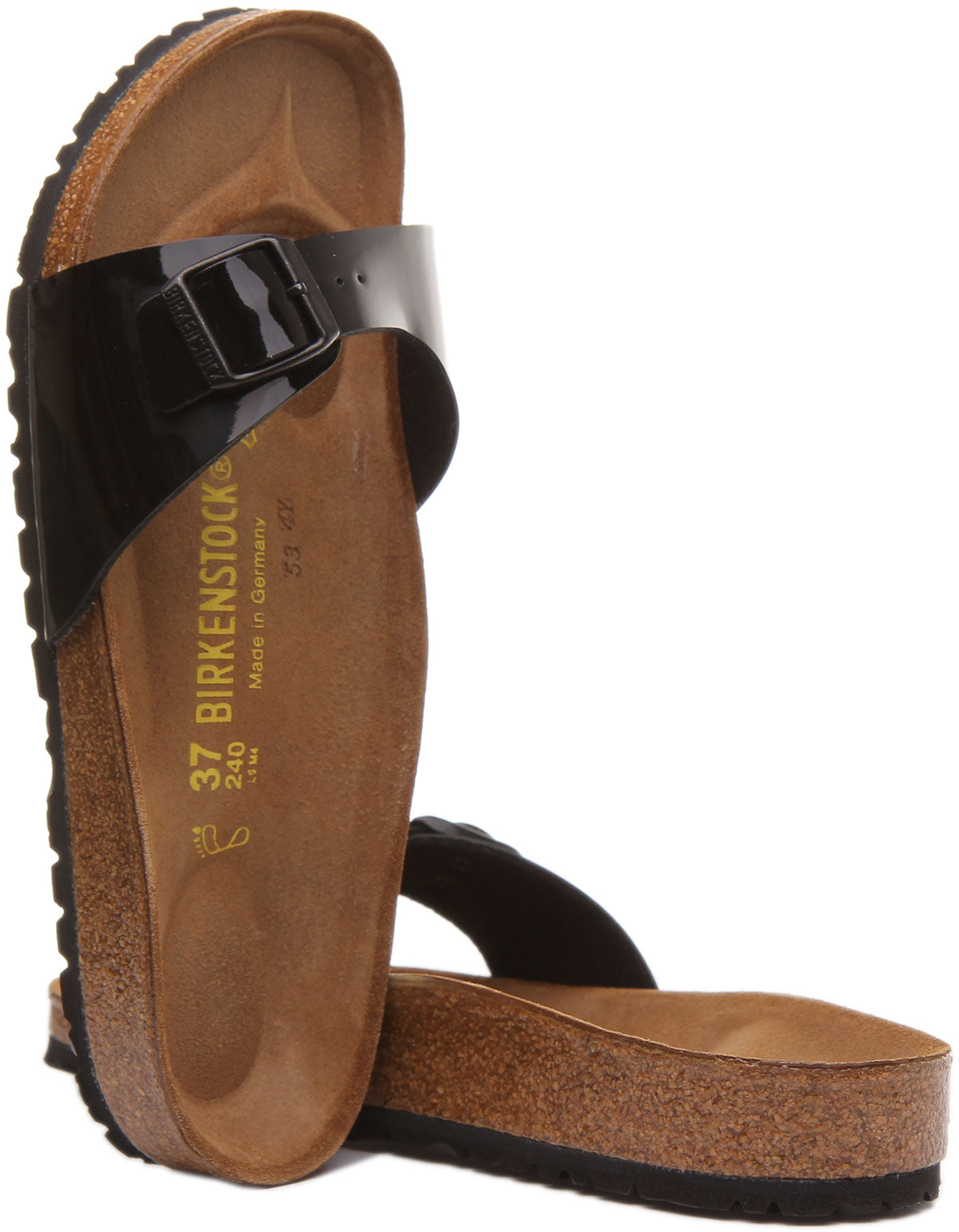 Birkenstock Madrid Sandalen | Zwart Birko-Flor voor Dames
