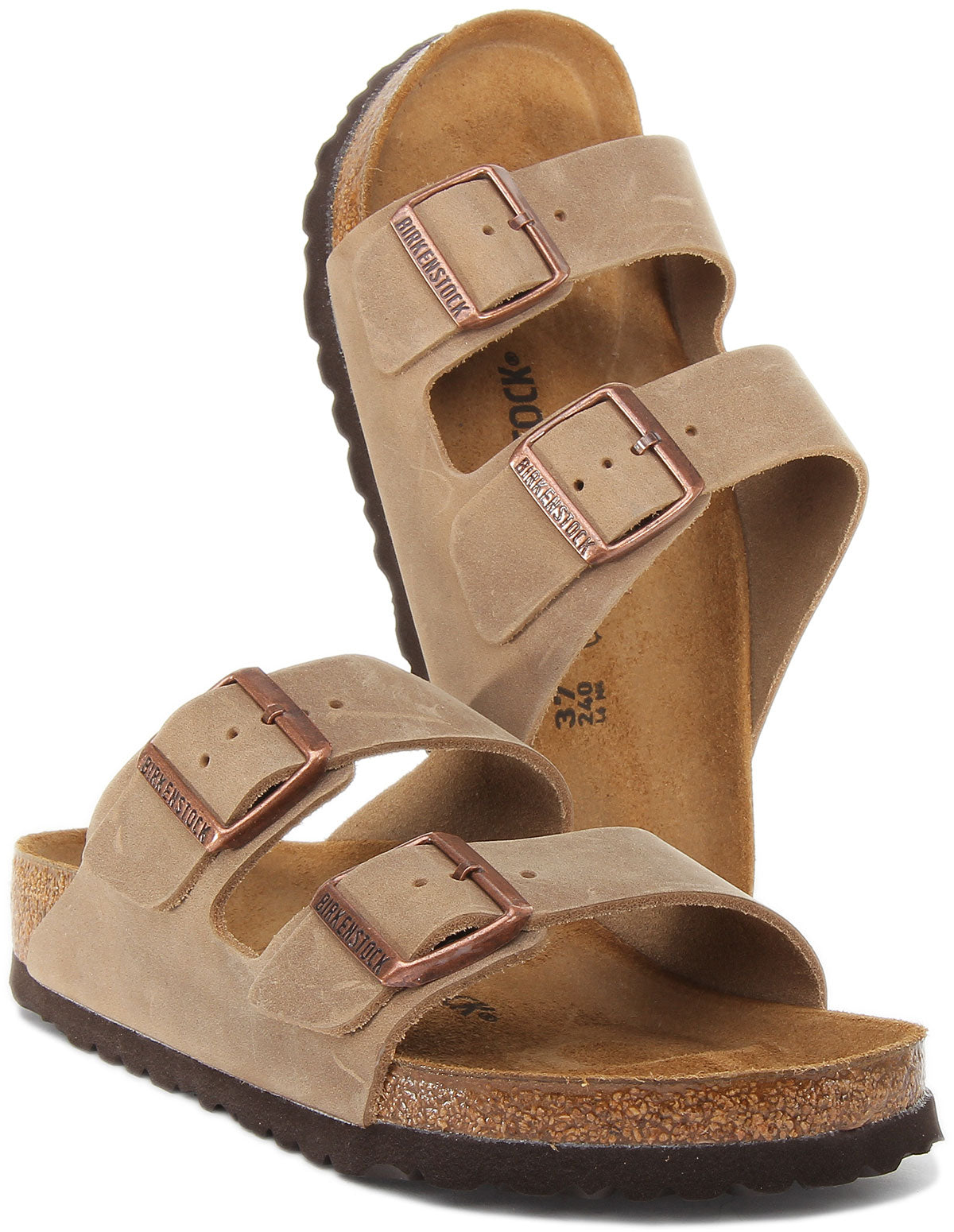 Birkenstock Arizona Sandalen | Bruin nubuck leer voor Dames