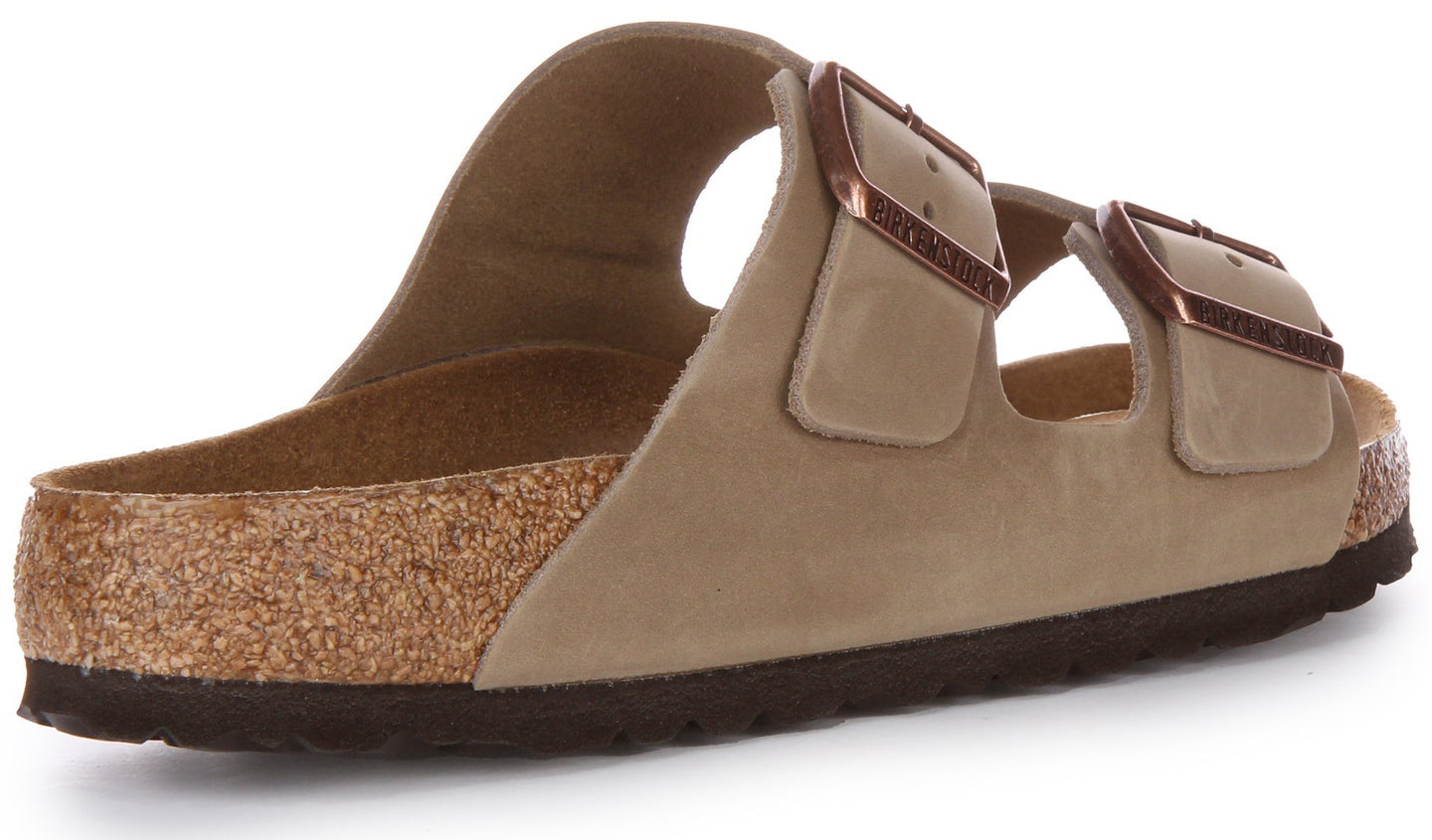 Sandalias Birkenstock Arizona | Cuero genuino marrón para hombre y mujer