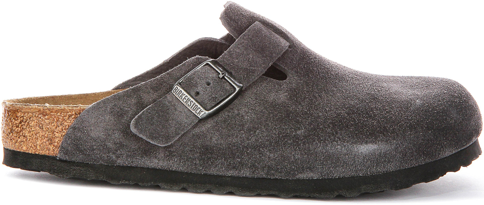 Zuecos Birkenstock Boston | Birko-Flor carbón para hombres y mujeres - Ajuste regular