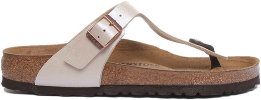 Birkenstock Gizeh Sandaler | Krämfärgad Birko-Flor för kvinnor
