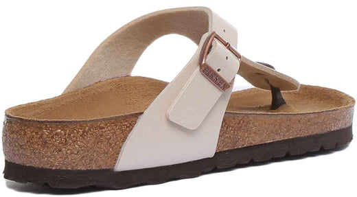 Birkenstock Gizeh Sandaler | Krämfärgad Birko-Flor för kvinnor