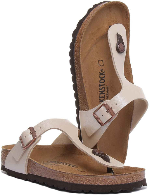 Birkenstock Gizeh Sandaler | Krämfärgad Birko-Flor för kvinnor