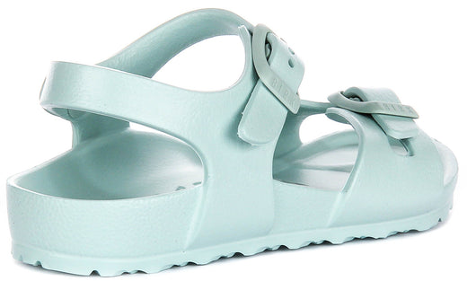 Sandalias Birkenstock Rio | EVA verde para niños - ajuste estrecho