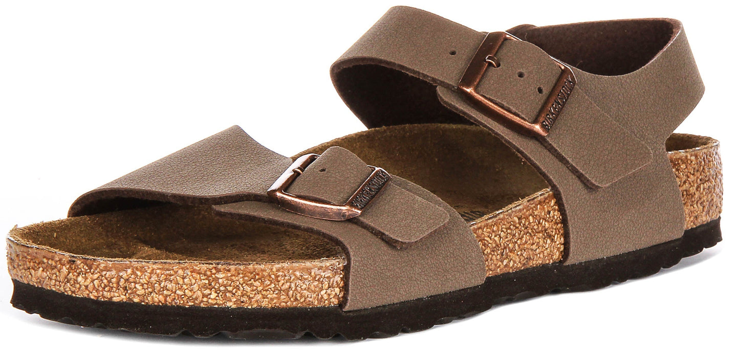 Zapatos Birkenstock New York | Mocha Birko-Flor para niños