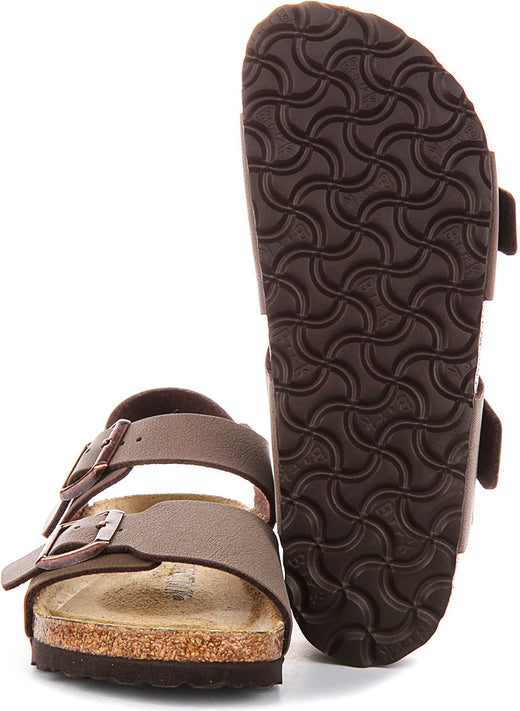 Birkenstock New York Schoenen | Mocha Birko-Flor voor Kinderen - Smalle Pasvorm