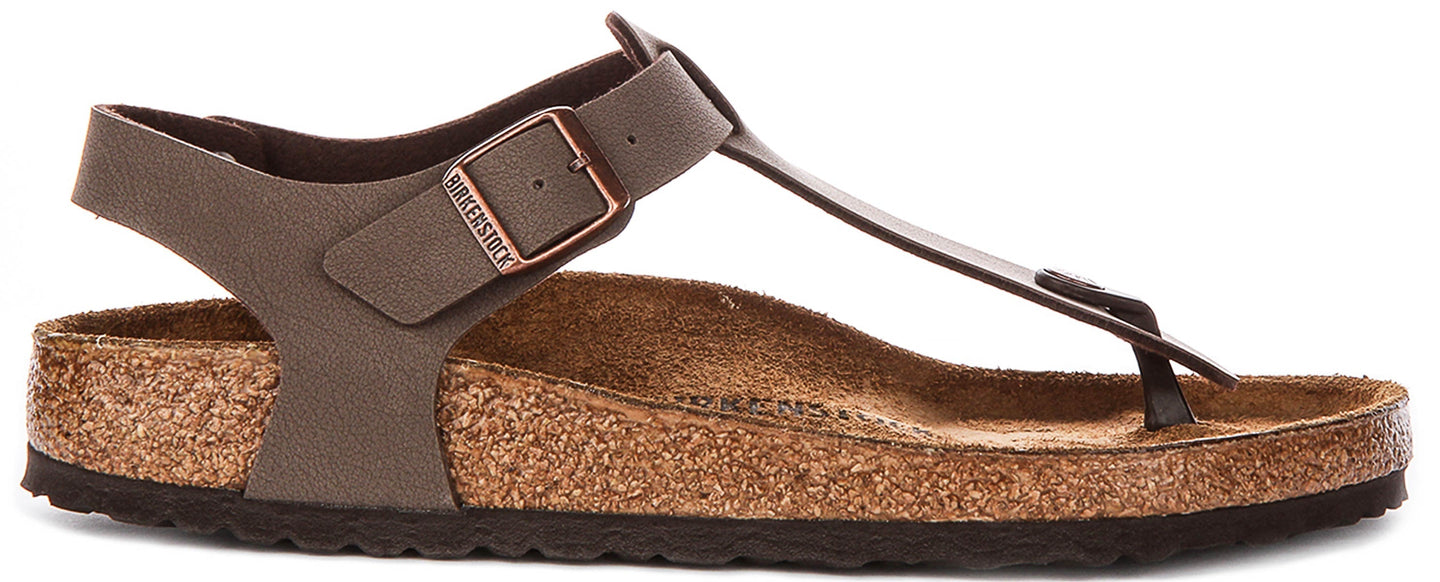Zuecos Birkenstock Kairo | Birko-Flor moka para hombres y mujeres - Ajuste regular