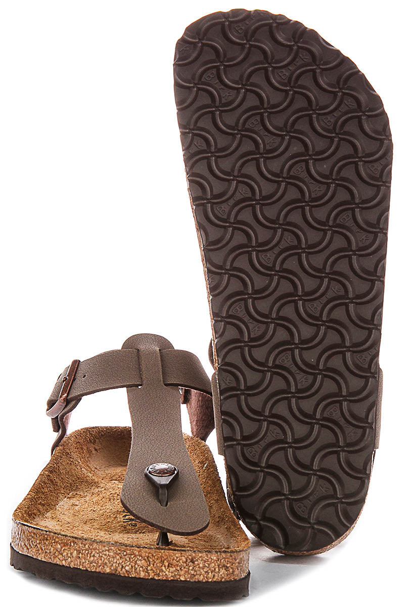 Zuecos Birkenstock Kairo | Birko-Flor moka para hombres y mujeres - Ajuste regular