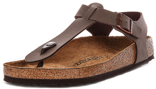 Zuecos Birkenstock Kairo | Birko-Flor moka para hombres y mujeres - Ajuste regular