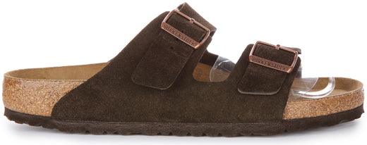 Sandalias Birkenstock Arizona | Cuero de gamuza moka para hombre