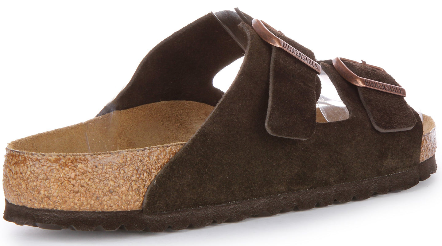 Sandalias Birkenstock Arizona | Cuero de gamuza moka para hombre