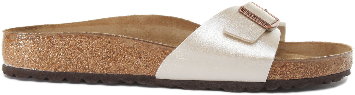 Birkenstock Madrid Sandalen | Wit Birko-Flor voor Dames