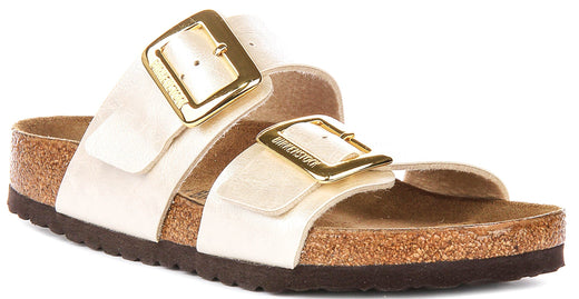 Birkenstock Sydney Comfort Klompen | Parelwit Birko-Flor voor Vrouwen - Normale Pasvorm
