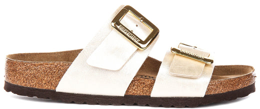 Birkenstock Sydney Comfort Klompen | Parelwit Birko-Flor voor Vrouwen - Normale Pasvorm