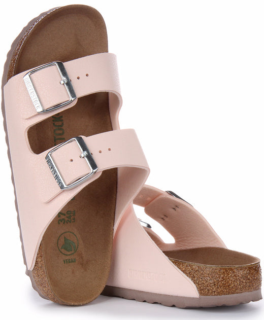 Sandalias Birkenstock Arizona | Birkibuc rosa - Apto para veganos para mujer