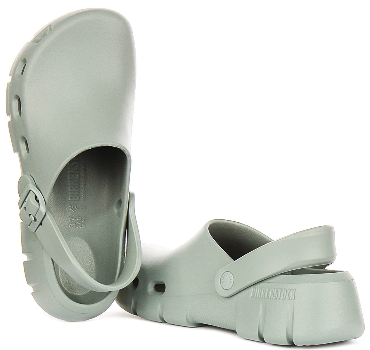 Zuecos Birkenstock Birki Flow | EVA verde salvia para mujeres - ajuste regular