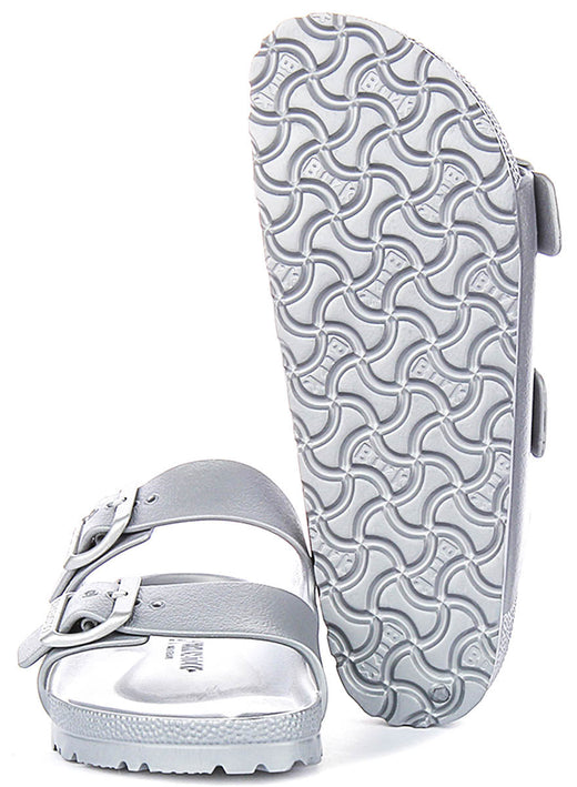 Sandalias Birkenstock Arizona | EVA plateado para hombres y mujeres - Ajuste estrecho