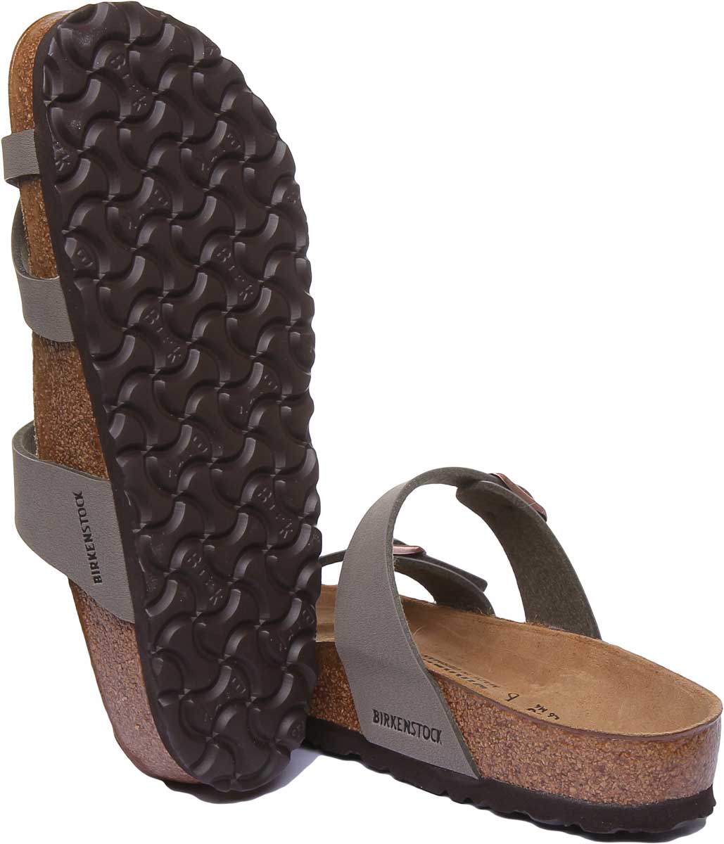 Birkenstock Mayari Sandalen | Steen Birko-Flor - Metallic Afwerking voor Dames