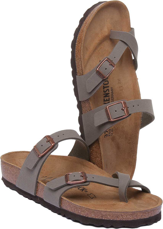 Birkenstock Mayari Sandalen | Steen Birko-Flor - Metallic Afwerking voor Dames