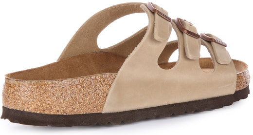 Birkenstock Florida Sandaler | Tobakfärgat äkta läder för män och kvinnor