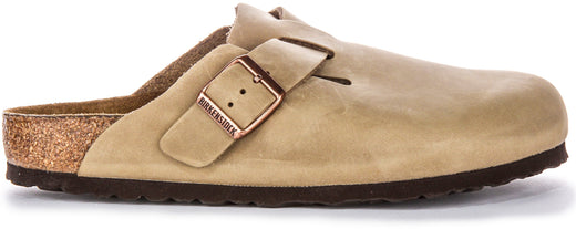Birkenstock Boston Klompen | Tobacco echt leer voor heren en dames