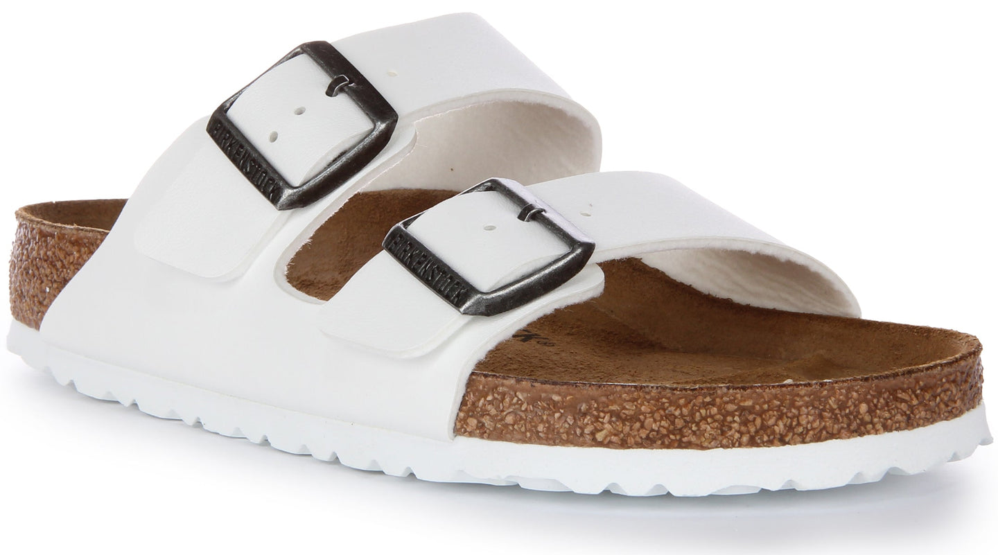 Sandales Birkenstock Arizona | Birko-Flor blanc pour femmes
