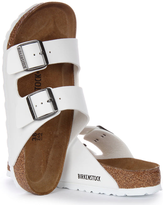 Sandales Birkenstock Arizona | Birko-Flor blanc pour femmes