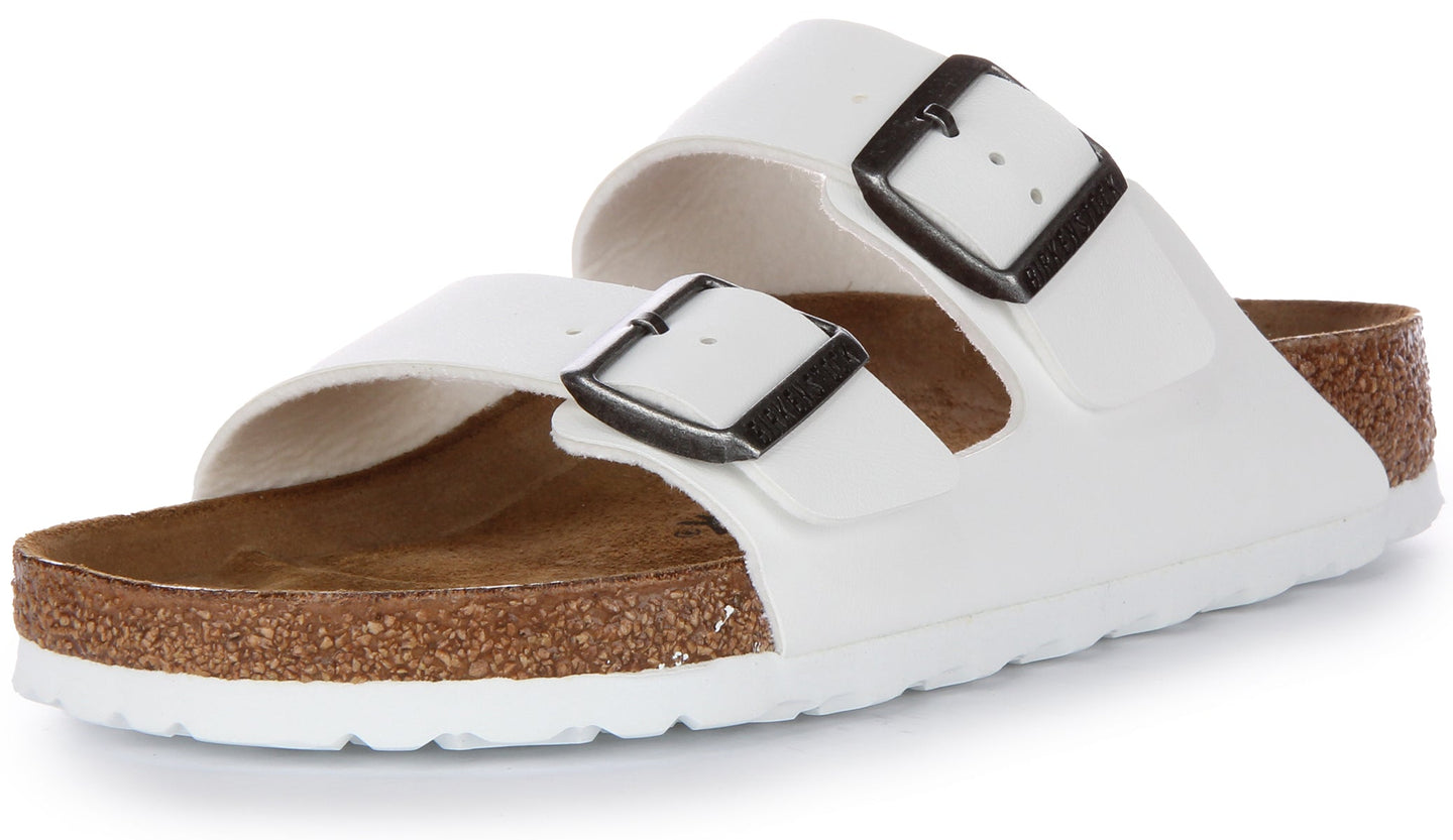 Sandales Birkenstock Arizona | Birko-Flor blanc pour femmes