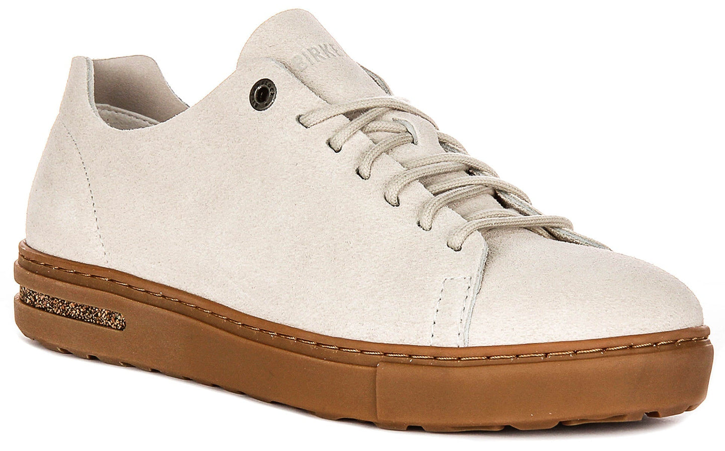 Baskets basses Birkenstock Bend | Cuir suédé gris pour hommes et femmes - Coupe régulière